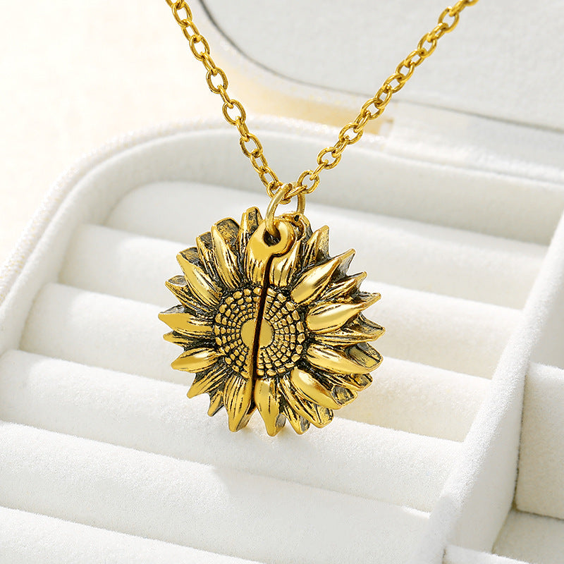 You Are My Sunshine Zonnebloem ketting dames