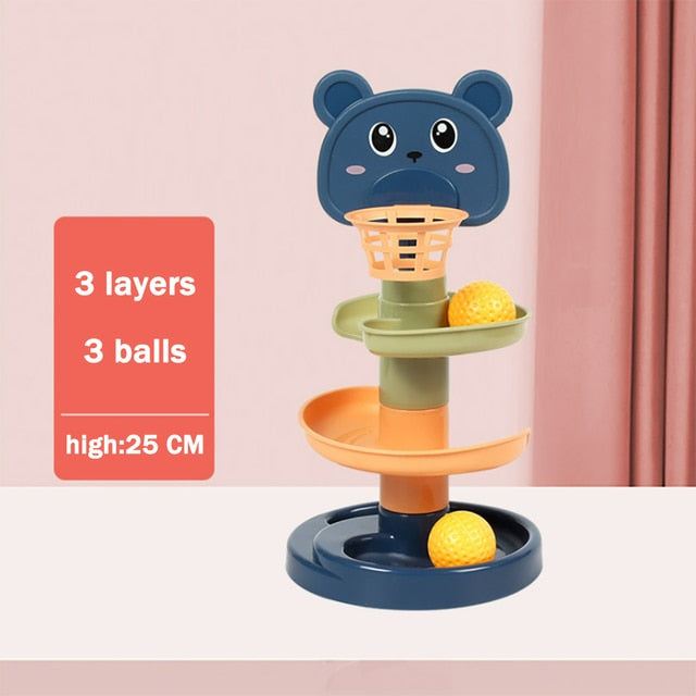 Rolling Ball Pile Tower Babyspeelgoed - Premium  from My Store - Just €17.48! Shop now at KIYOO Royal Brand