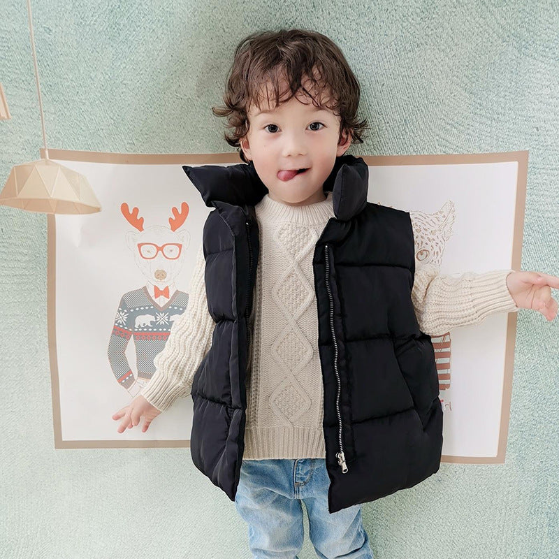 Down Cotton Vest Autumn And Winter Waistcoat Winter Clothing Children - Premium Truien & Hoodies Jongens from My Store - Just €18.35! Shop now at KIYOO Royal Brand