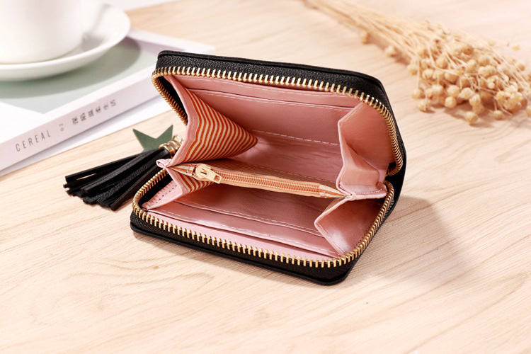 Women's Leather Card Bag Korean Version