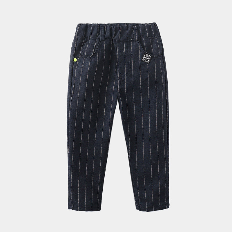 Striped Trousers Boys Kids Kids Elastic Waist Casual Pants - Premium Jongens broeken from My Store - Just €59.93! Shop now at KIYOO Royal Brand