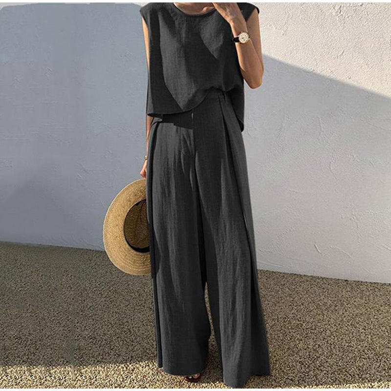 Casual Loose Two-piece Suit - Premium jumpsuit from My Store - Just €48.11! Shop now at KIYOO Royal Brand