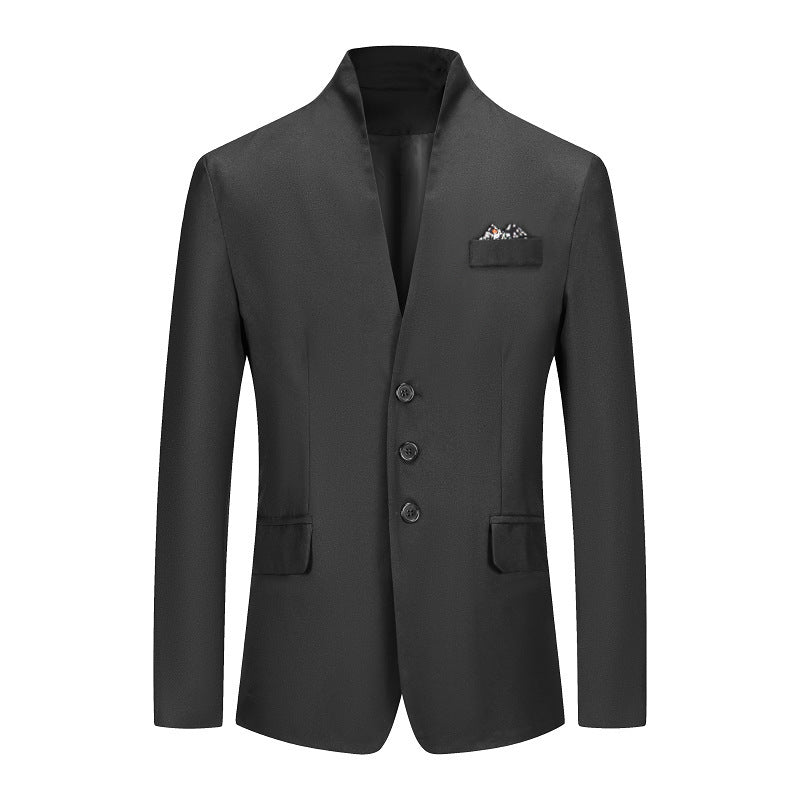 Men's Solid Color Three-button Suit - Premium Pakken & Stropdassen from My Store - Just €39.84! Shop now at KIYOO Royal Brand