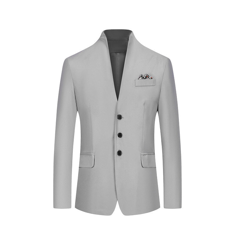 Men's Solid Color Three-button Suit - Premium Pakken & Stropdassen from My Store - Just €39.84! Shop now at KIYOO Royal Brand