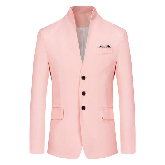 Men's Solid Color Three-button Suit - Premium Pakken & Stropdassen from My Store - Just €39.84! Shop now at KIYOO Royal Brand