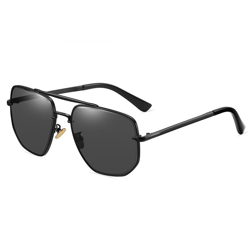 Men's Double Bridge Gradient Cut Sunglasses - Premium Zonnebrillen from My Store - Just €23.01! Shop now at KIYOO Royal Brand