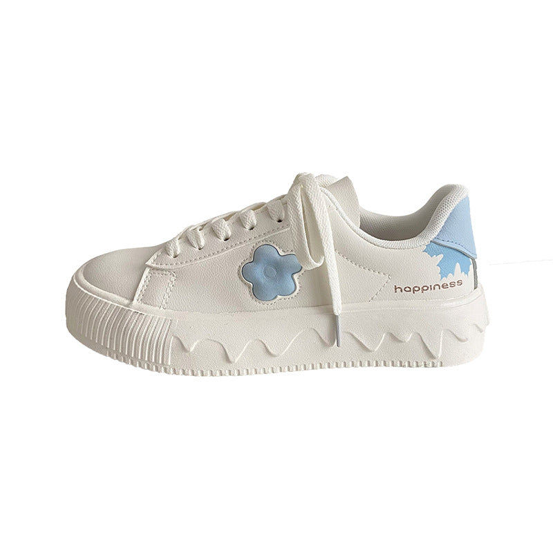 Design Sense Small White Top Leather All-match Student Sneakers