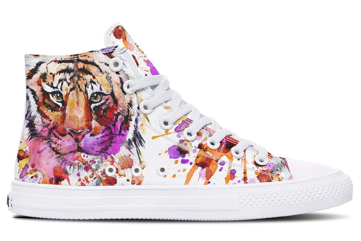 Printed Couple High-top Canvas Shoes - Premium Dames sportschoenen from My Store - Just €98.06! Shop now at KIYOO Royal Brand