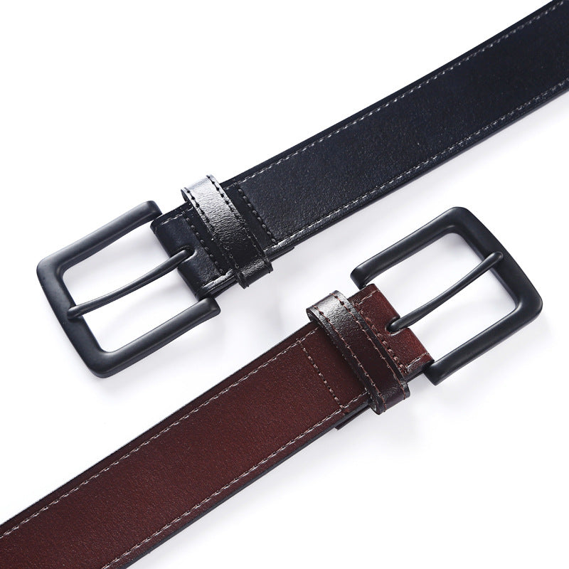 Men's Buckle Belt Simple Business Leisure - Premium Riemen from My Store - Just €23.86! Shop now at KIYOO Royal Brand