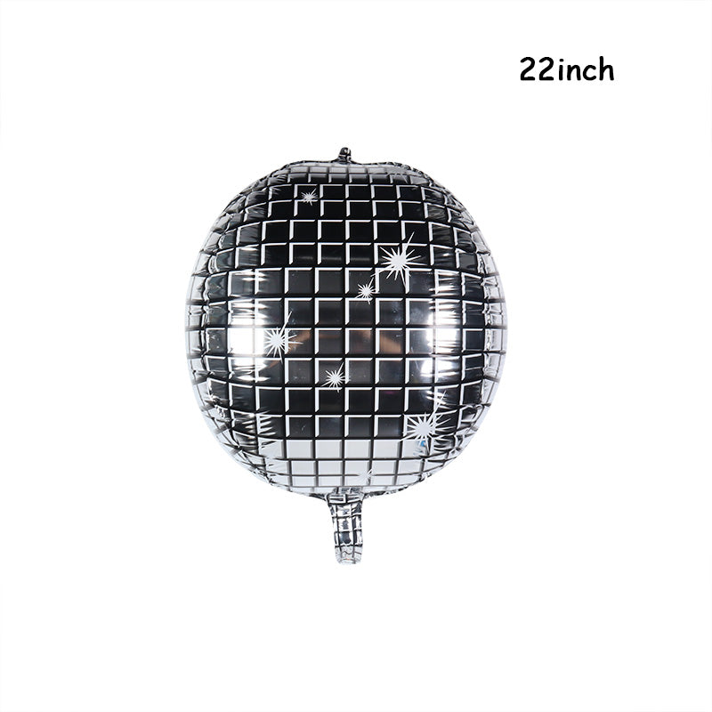 Silver Disco Balloons