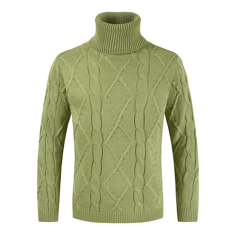 Turtleneck Sweater Men Loose Solid Color - Premium Truien & Sweaters from My Store - Just €32.54! Shop now at KIYOO Royal Brand