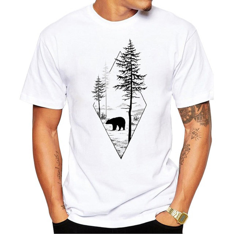 Forest Bear T-shirt - Premium T-shirts/Hemden from My Store - Just €14.37! Shop now at KIYOO Royal Brand