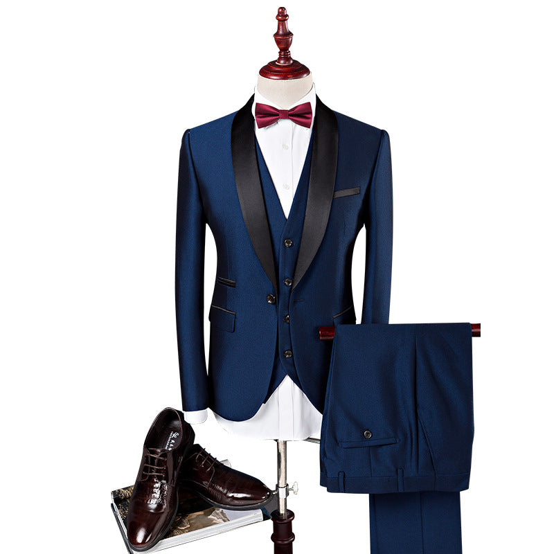 Men 3 Pieces Suit Set Men Wedding Suits Groom Tuxedos - Premium Pakken & Stropdassen from My Store - Just €170.68! Shop now at KIYOO Royal Brand