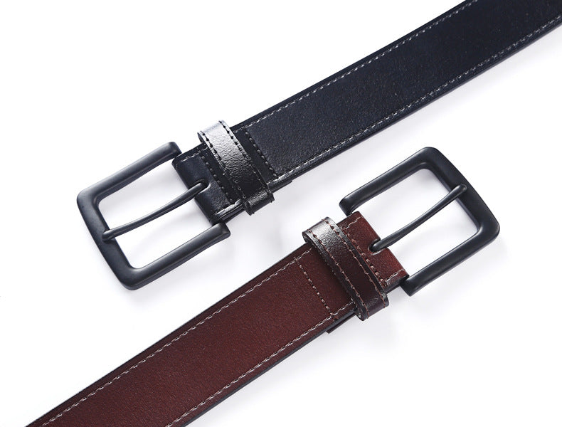 Men's Buckle Belt Simple Business Leisure - Premium Riemen from My Store - Just €23.86! Shop now at KIYOO Royal Brand