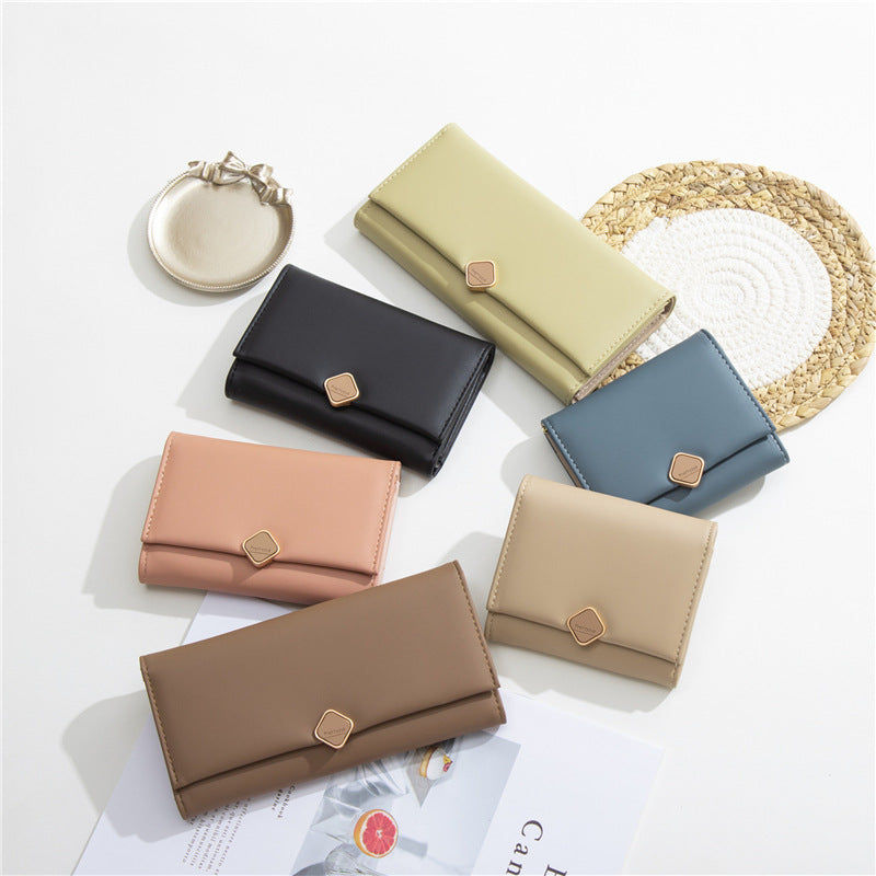 Women's Fashion Simple Multifunctional Tri-fold Wallet - Premium Portemennees from My Store - Just €27.12! Shop now at KIYOO Royal Brand