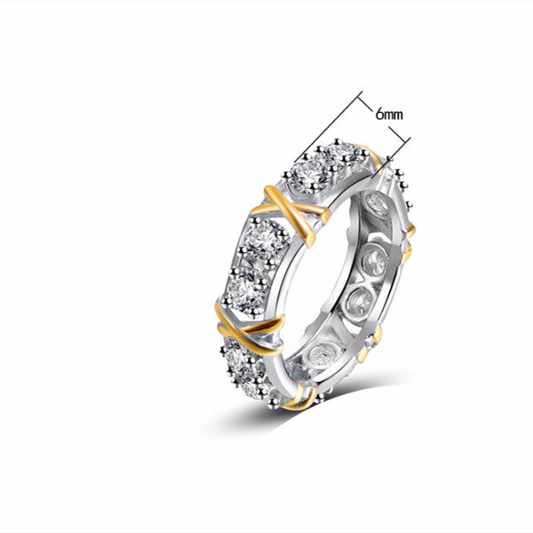 Women's Gold Plated Sepia Set Zircon Ring - Premium dames sieraden from My Store - Just €14.12! Shop now at KIYOO Royal Brand