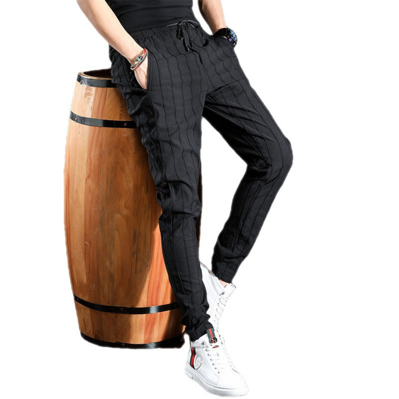 Trendy gestreepte broek - Premium Jeans from KIYOO Royal Brand - Just €38.90! Shop now at KIYOO Royal Brand