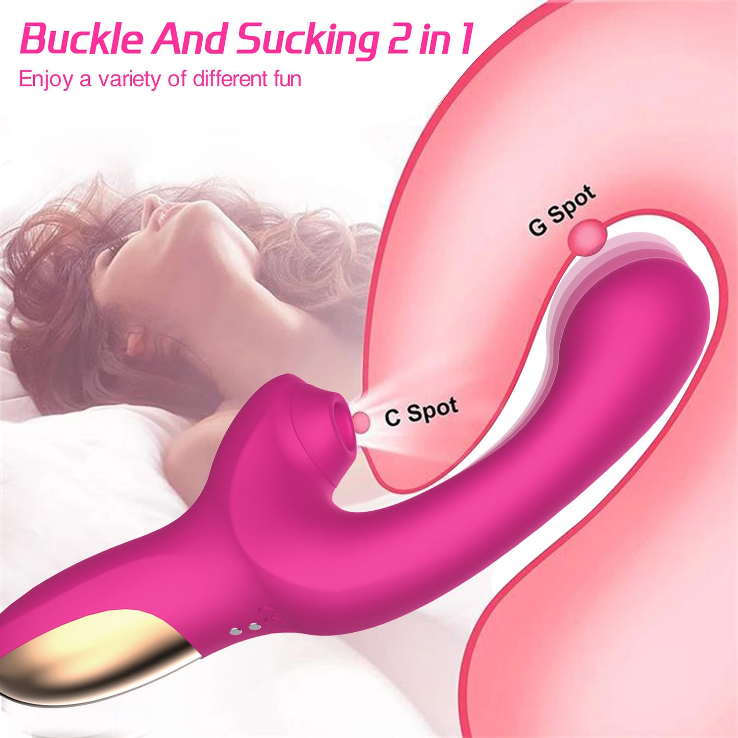 G-spot Massage Finger Button Multi-frequency Sucking Massager - Premium sextoys from My Store - Just €85.93! Shop now at KIYOO Royal Brand