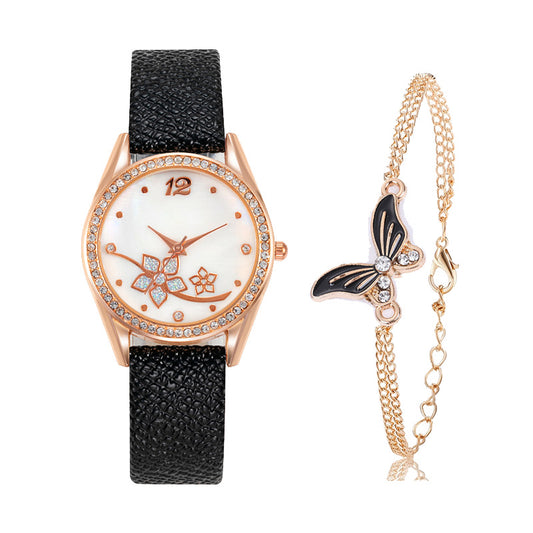 Fashion Plaid Pattern Women's Decorative Watch