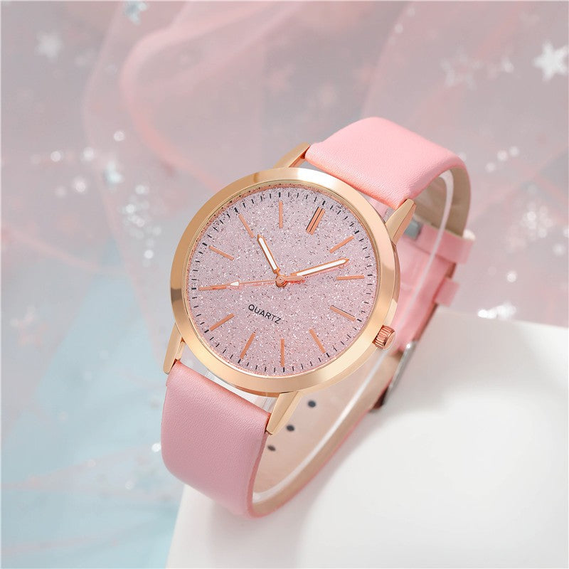 Women's Round Pointer Quartz Watch Set - Premium Dames Horloges from My Store - Just €13.14! Shop now at KIYOO Royal Brand