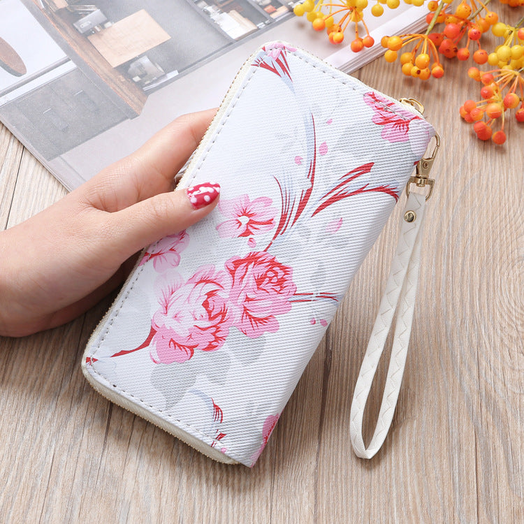 Women's Long Wallet Printed Single-pull Mobile Phone Bag Clutch - Premium Portemennees from My Store - Just €13.75! Shop now at KIYOO Royal Brand