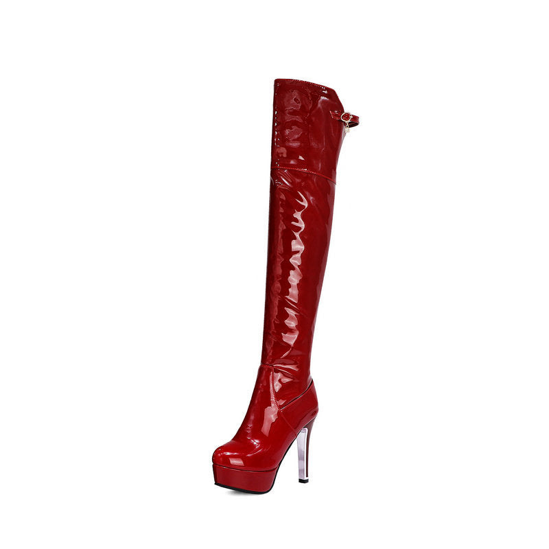 Women's Sexy Over-knee Elastic Boots - Premium Dames laarzen from My Store - Just €90.01! Shop now at KIYOO Royal Brand