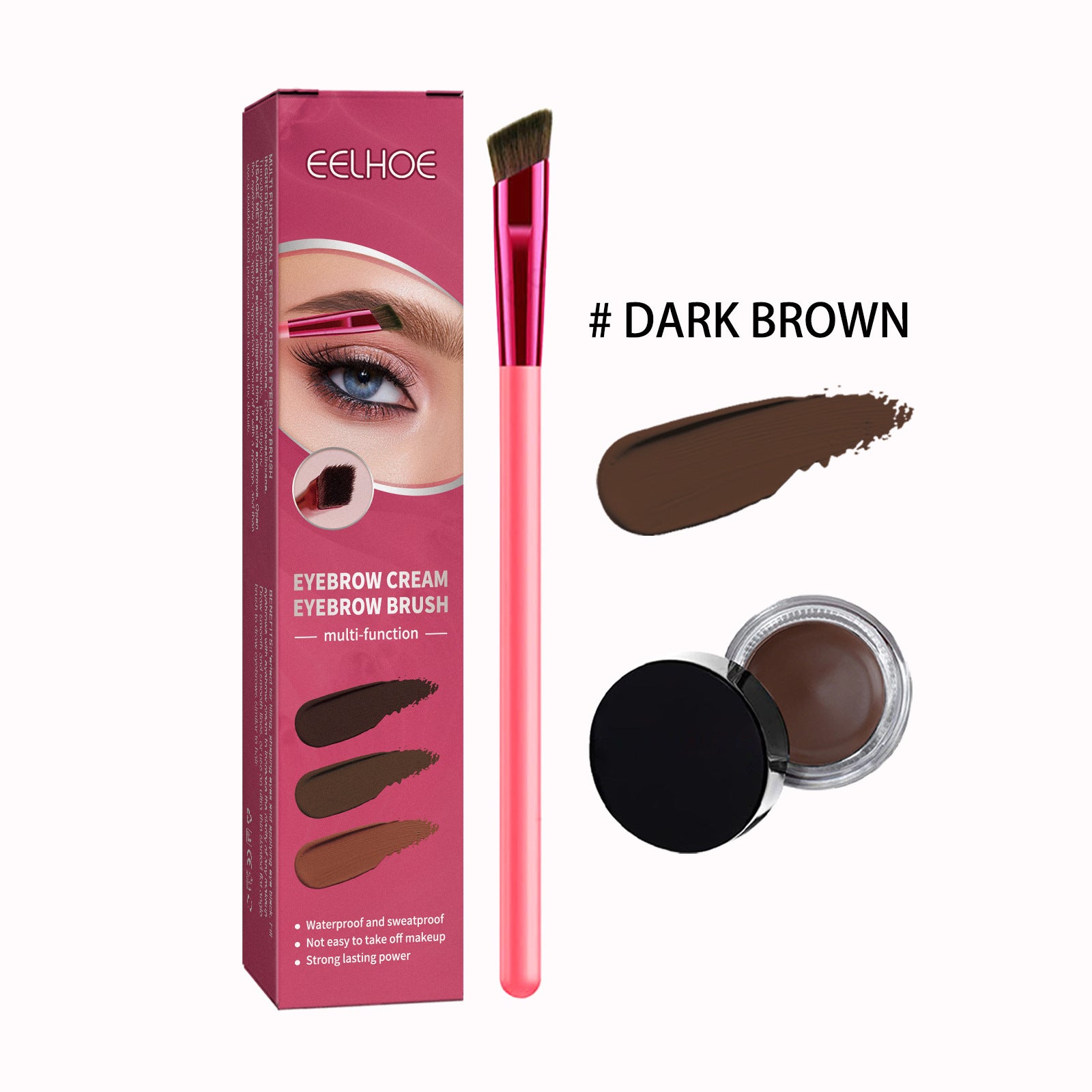 Portable Multi-function Eyebrow Brush Set - Premium Cosmetica from My Store - Just €24.57! Shop now at KIYOO Royal Brand