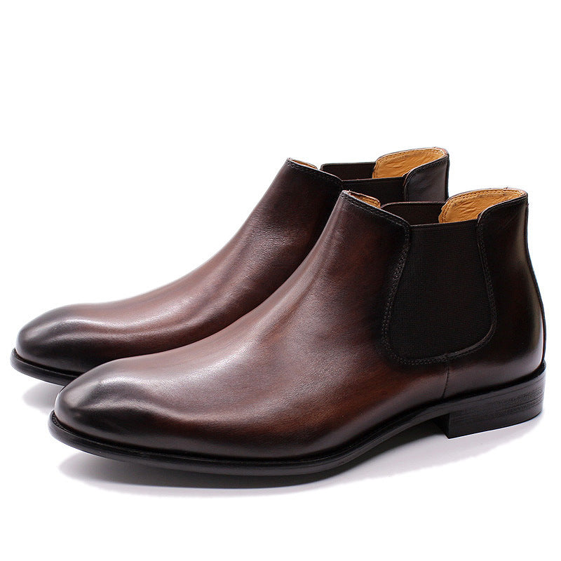 Genuine Leather One Stirrup Casual Cowhide Men's Shoes - Premium Boots from My Store - Just €240.74! Shop now at KIYOO Royal Brand