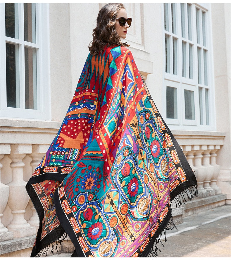 New Explosive Models Netflix Photo Gift Original Design Classic Thickening Warm Shawl - Premium Sjaals & omslagdoeken from My Store - Just €302.59! Shop now at KIYOO Royal Brand