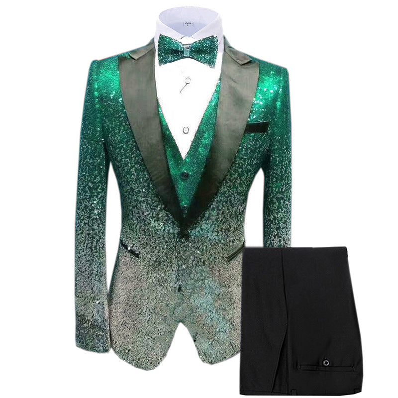 Three-piece Stage Suit For Men - Premium Pakken & Stropdassen from My Store - Just €330.36! Shop now at KIYOO Royal Brand