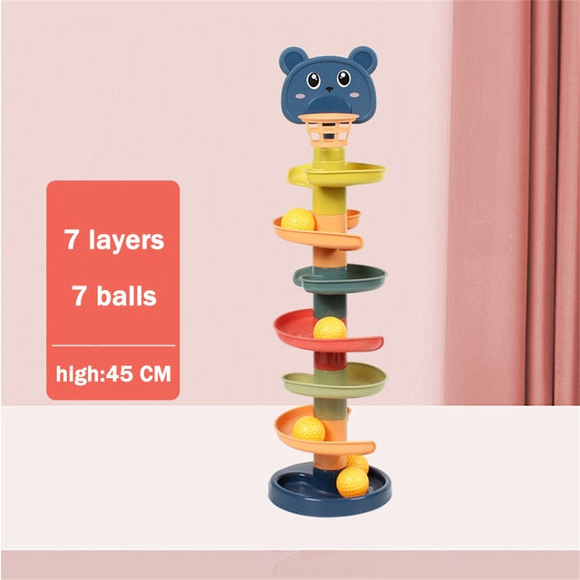 Rolling Ball Pile Tower Babyspeelgoed - Premium  from My Store - Just €17.48! Shop now at KIYOO Royal Brand