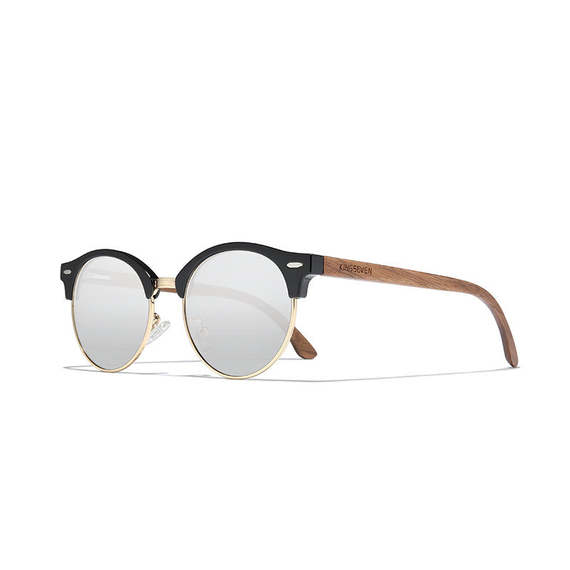 Walnut Wood Glasses Ultralight Polarized - Premium Zonnebrillen from My Store - Just €168.68! Shop now at KIYOO Royal Brand