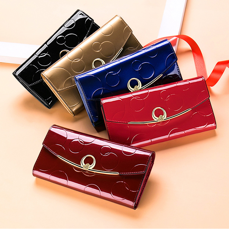 Women's Real Leather Long Large Capacity Wallet Clutch Bag - Premium Portemennees from My Store - Just €44.96! Shop now at KIYOO Royal Brand