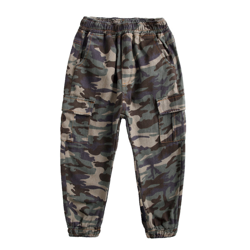 Children's Sports Military Camouflage Casual Trousers - Premium Jongens broeken from My Store - Just €30.96! Shop now at KIYOO Royal Brand