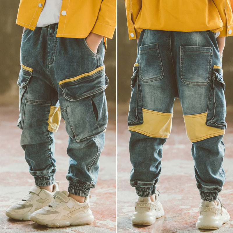 Boys Spring And Autumn Jeans - Premium Jongens broeken from My Store - Just €43.68! Shop now at KIYOO Royal Brand