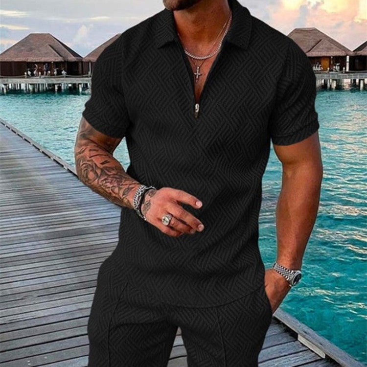 Short Sleeve Shorts Casual Suit - Premium korte broeken/shirts from My Store - Just €47.76! Shop now at KIYOO Royal Brand