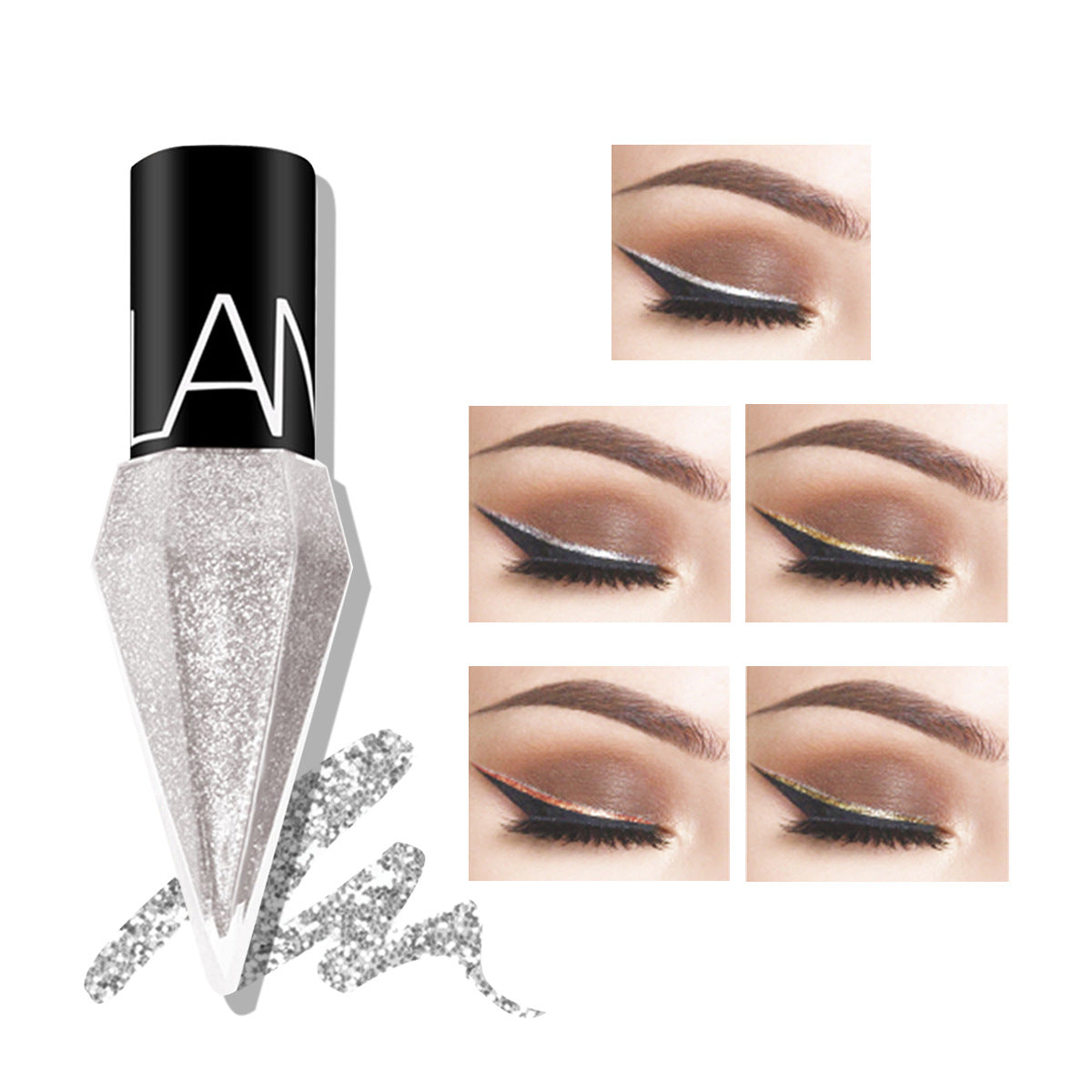 LOOKAVE Single Bottle Diamond Shiny Eyeliner