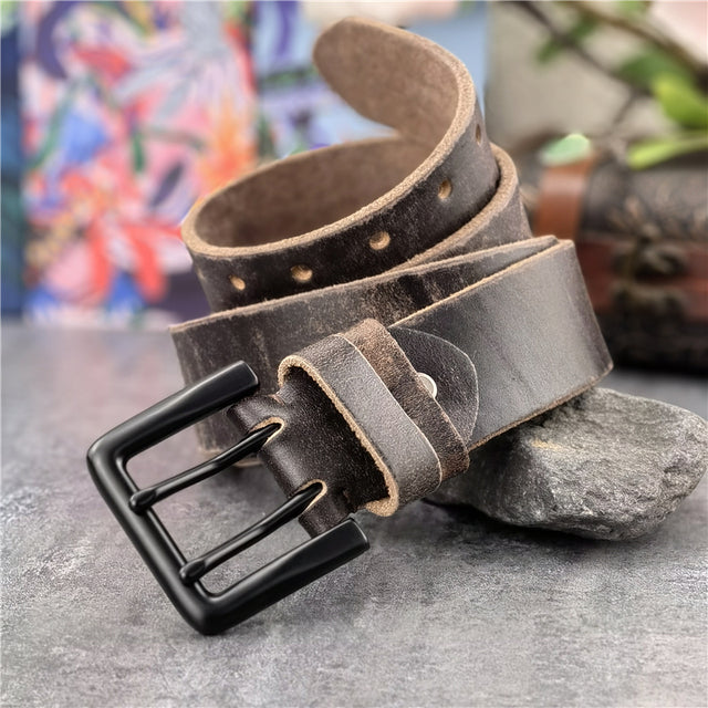 Men's Fashion Ultra-wide 4.3cm Double-pin Belt Buckle - Premium Riemen from My Store - Just €171.29! Shop now at KIYOO Royal Brand