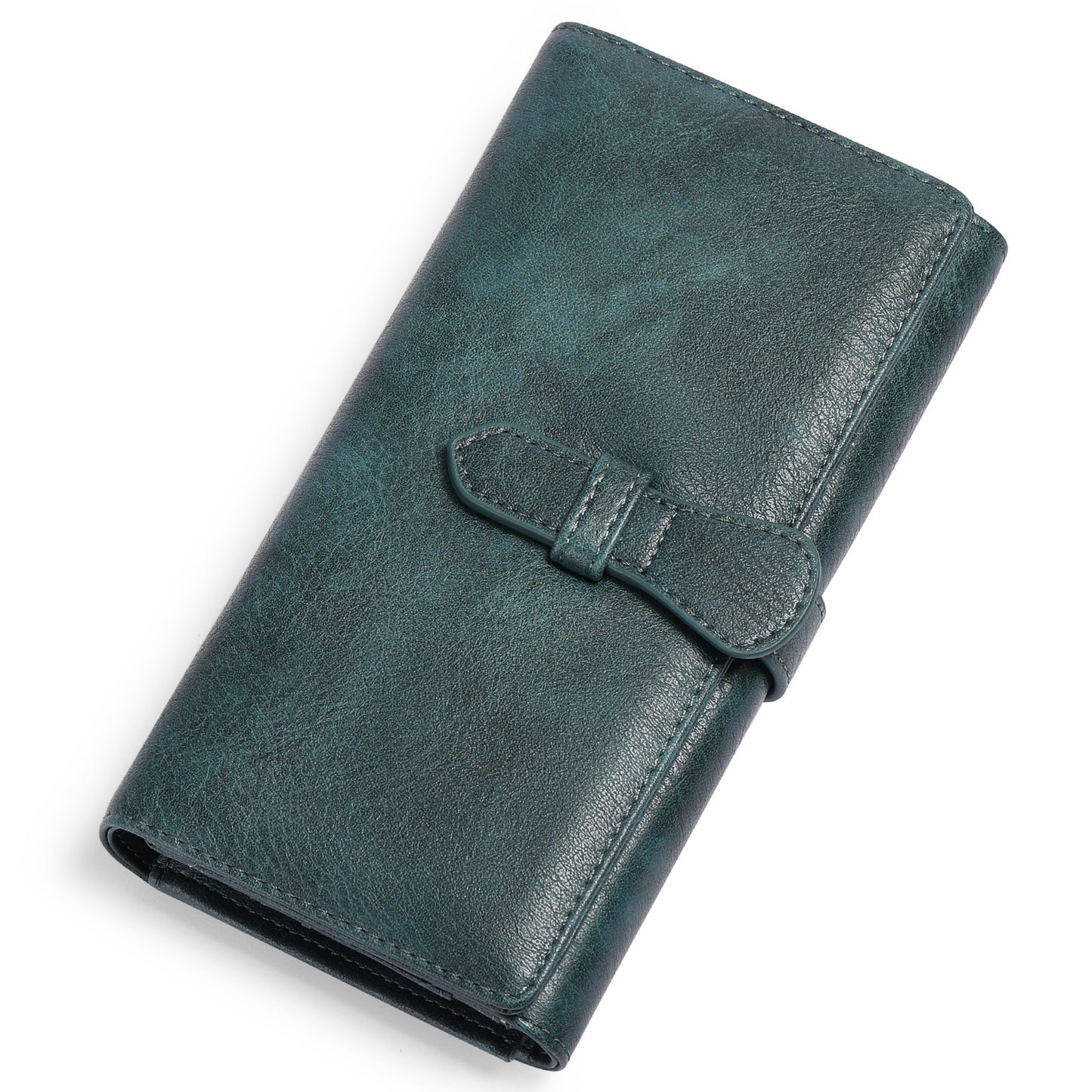 Vintage Wax Leather Three-fold Large-capacity Women's Long Wallet - Premium Portemennees from My Store - Just €44.94! Shop now at KIYOO Royal Brand