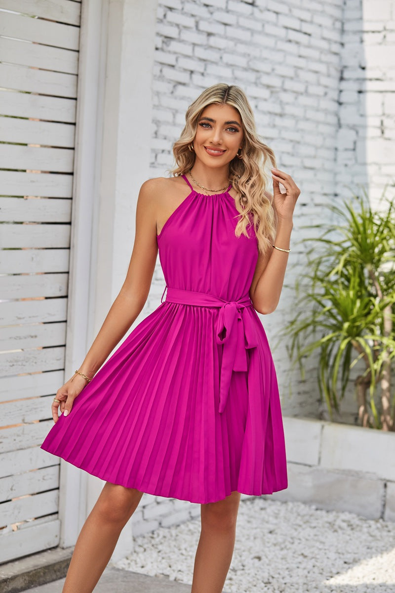 Halter Strapless Dress - Premium Dameskleding from My Store - Just €39.78! Shop now at KIYOO Royal Brand