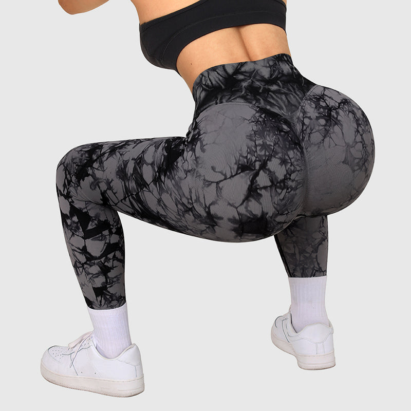 Seamless Tie Dye Leggings Women Yoga Pants Push Up Sport Fitness Running Gym Leggings - Premium dames broeken from My Store - Just €36.07! Shop now at KIYOO Royal Brand