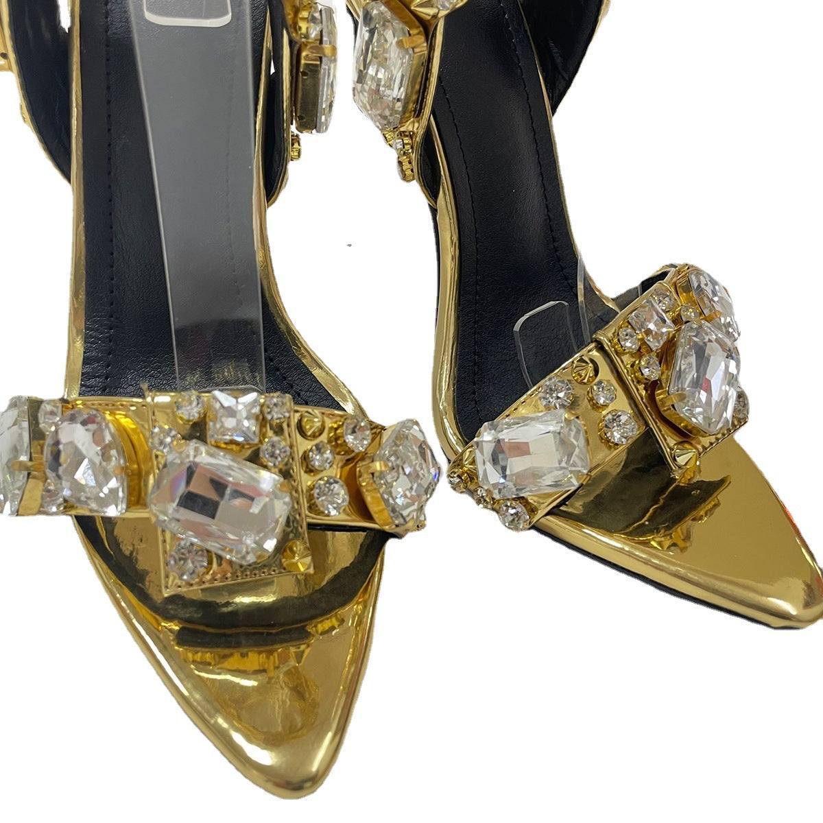 Women's Fashion Rhinestone Heeled Sandals - Premium Hakken from My Store - Just €111.28! Shop now at KIYOO Royal Brand