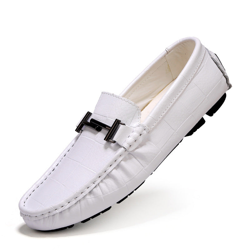 Casual Leather Shoes British Large Size Breathable Men's Peas Shoes - Premium Loafers from My Store - Just €76.08! Shop now at KIYOO Royal Brand