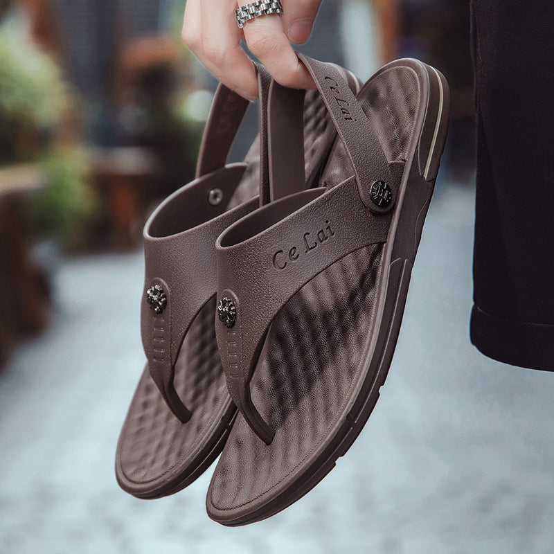 Men's Fashion Outdoor Breathable Beach Slippers - Premium Sandalen & Slippers from My Store - Just €29.33! Shop now at KIYOO Royal Brand