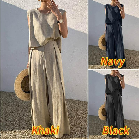 Casual Loose Two-piece Suit - Premium jumpsuit from My Store - Just €48.11! Shop now at KIYOO Royal Brand