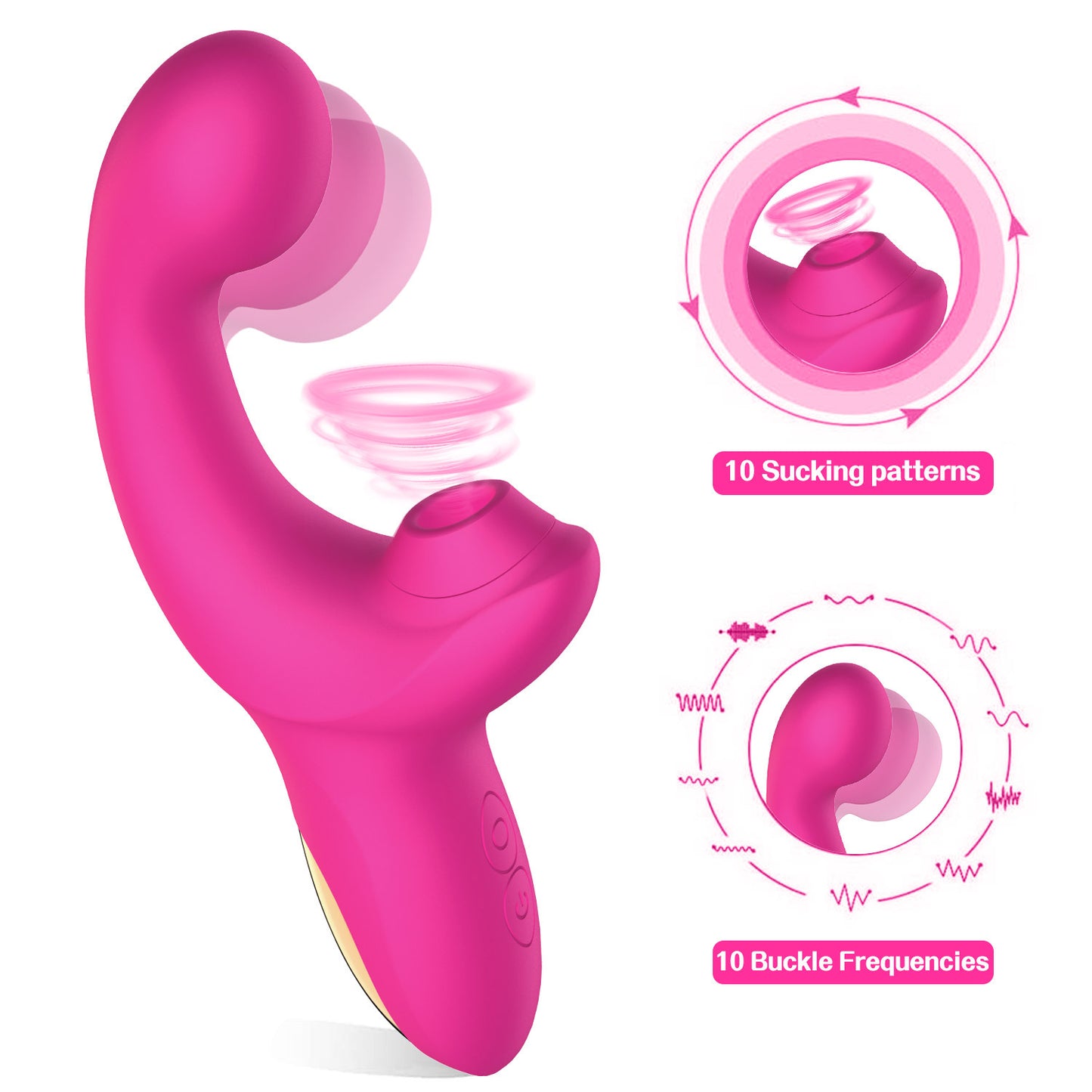 G-spot Massage Finger Button Multi-frequency Sucking Massager - Premium sextoys from My Store - Just €85.93! Shop now at KIYOO Royal Brand