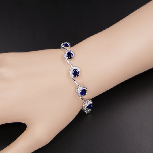 Sapphire European And American Fashion Jewelry - Premium dames sieraden from My Store - Just €36.85! Shop now at KIYOO Royal Brand