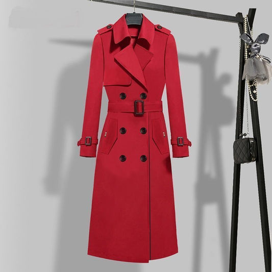 British Classic Expensive Medium Long Coat - Premium Dames Jassen from My Store - Just €70.09! Shop now at KIYOO Royal Brand