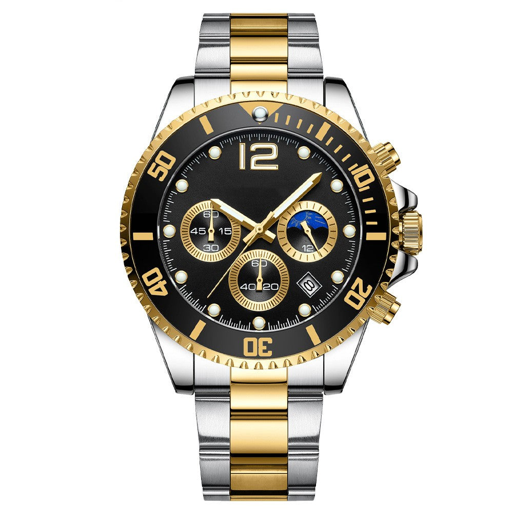 Fashion Casual Steel Band Six Needle Steel Band Watch - Premium Watches from My Store - Just €47.22! Shop now at KIYOO Royal Brand