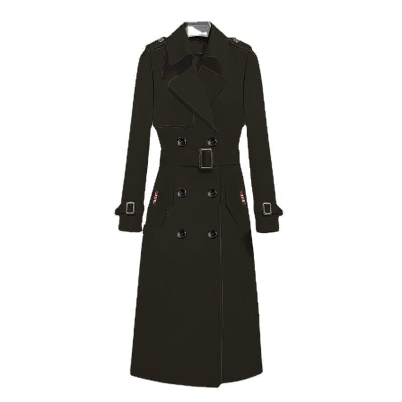 British Classic Expensive Medium Long Coat - Premium Dames Jassen from My Store - Just €70.09! Shop now at KIYOO Royal Brand